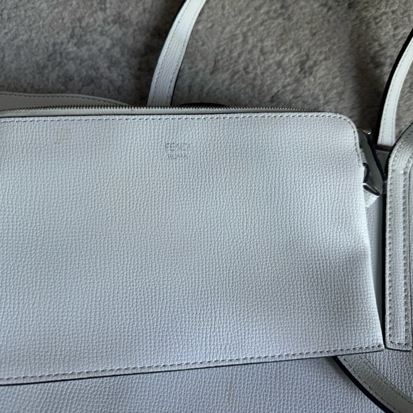 Summer is coming!!! Fendi F is Fendi Shopper Tote w/ Pouch, Great Condition! - Picture 2 of 6